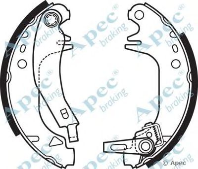 APEC BRAKING shu671 -  Комплект тормозных колодок